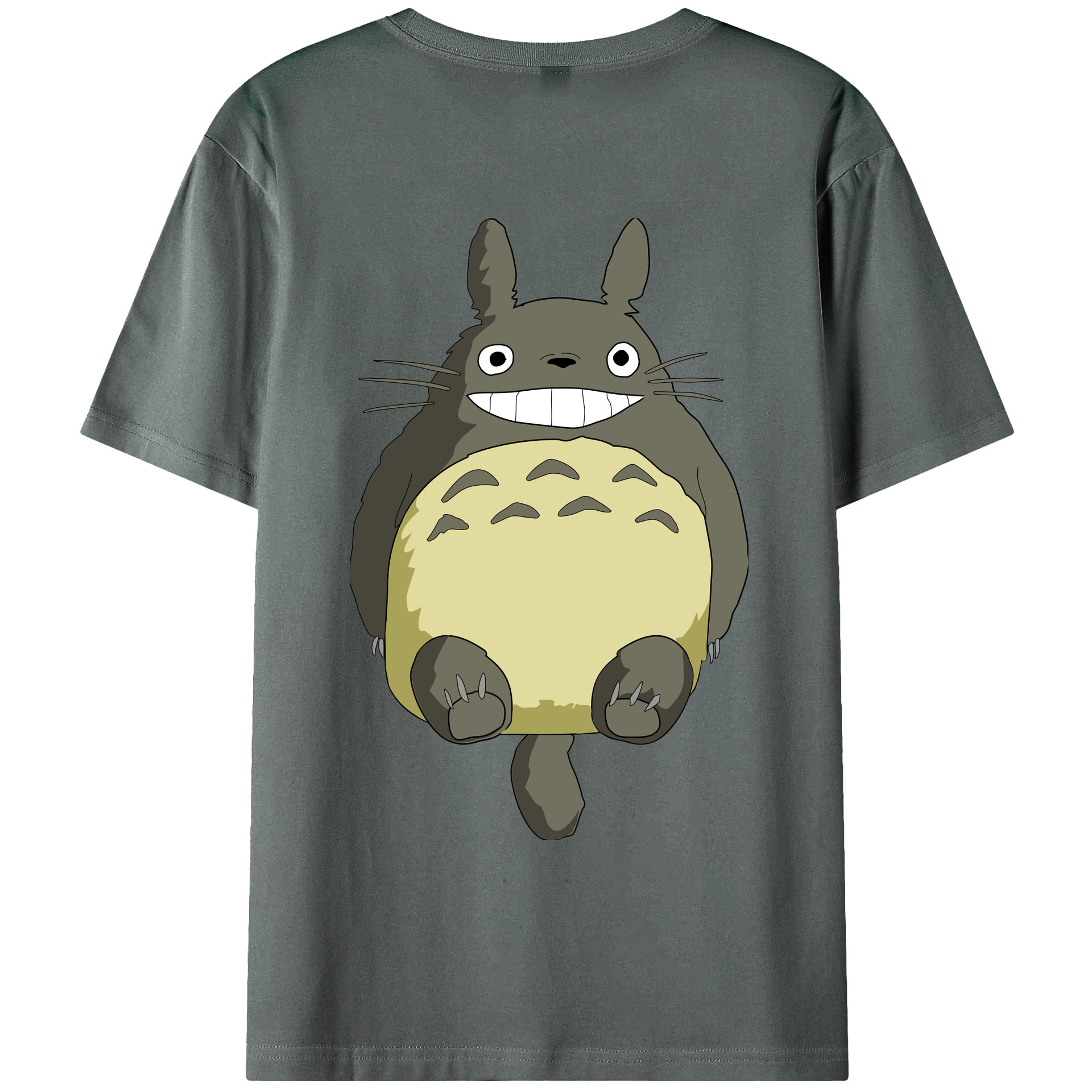 （画像用） となりのトトロ 草壁メイ 草壁サツキ My Neighbor Totoro Satsuki Kusakabe Mei Kusakabe 綿100％ メンズ半袖Tシャツ（バックプリント） 通気性